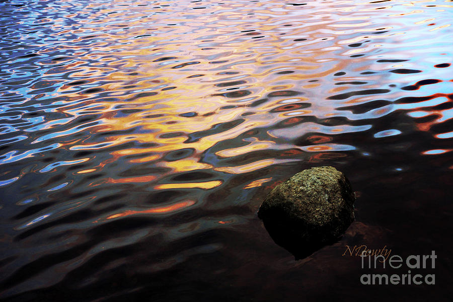 Sunset in Ripples Photograph by Natalie Dowty
