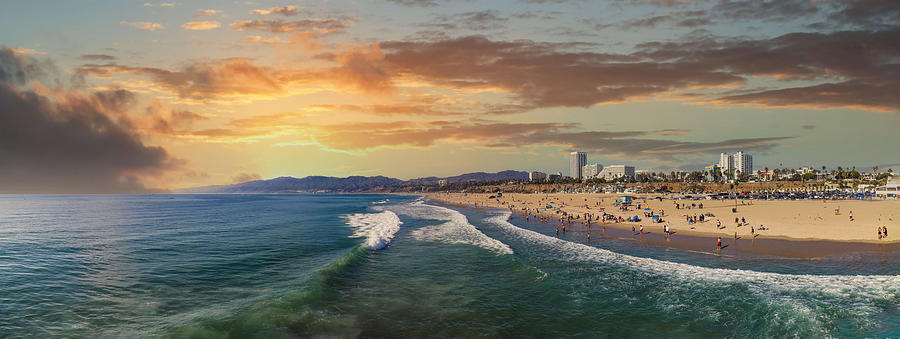 Sunset In Santa Monica Photograph by Marcus Jones