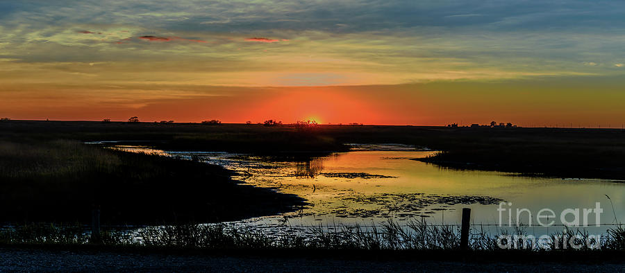 Fall Photograph - Sunset in Saskatchewan. Panorama by Viktor Birkus