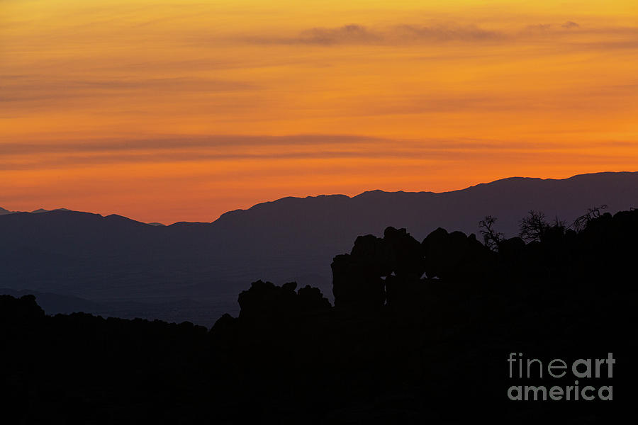Sunset in the Desert Photograph by Billy Bateman