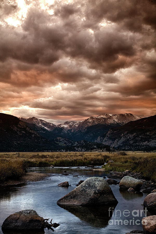 Sunset in the Mountains Photograph by Timothy Johnson