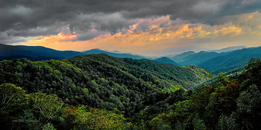 Sunset in the Mountains Photograph by Wendell Thompson