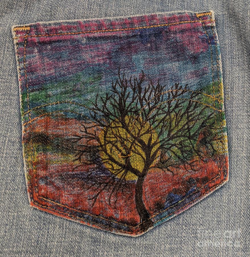 Sunset in the Pocket Drawing by Darcy Leigh