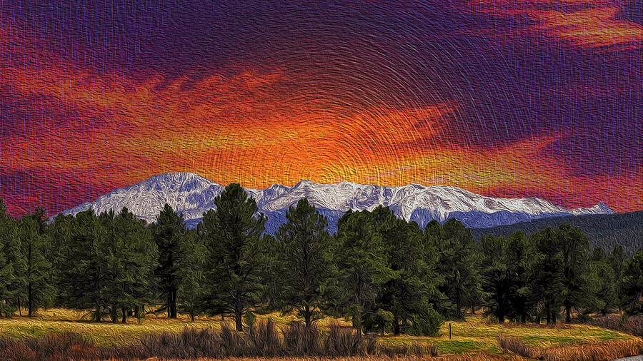 Sunset in the Rockies Photograph by Engle Meredith Sunset in the Rockies Photograph by Engle Meredith