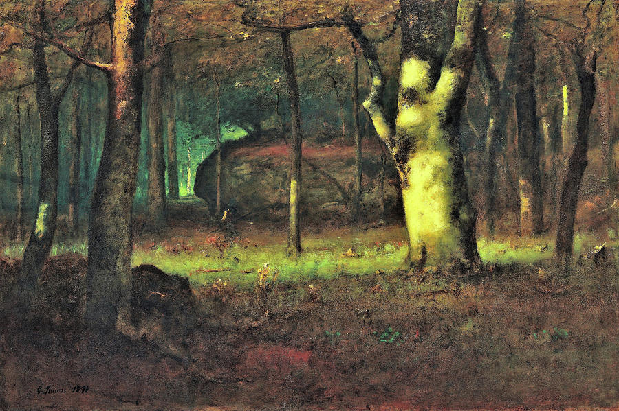 Sunset in the Woods - Digital Remastered Edition Painting by George Inness