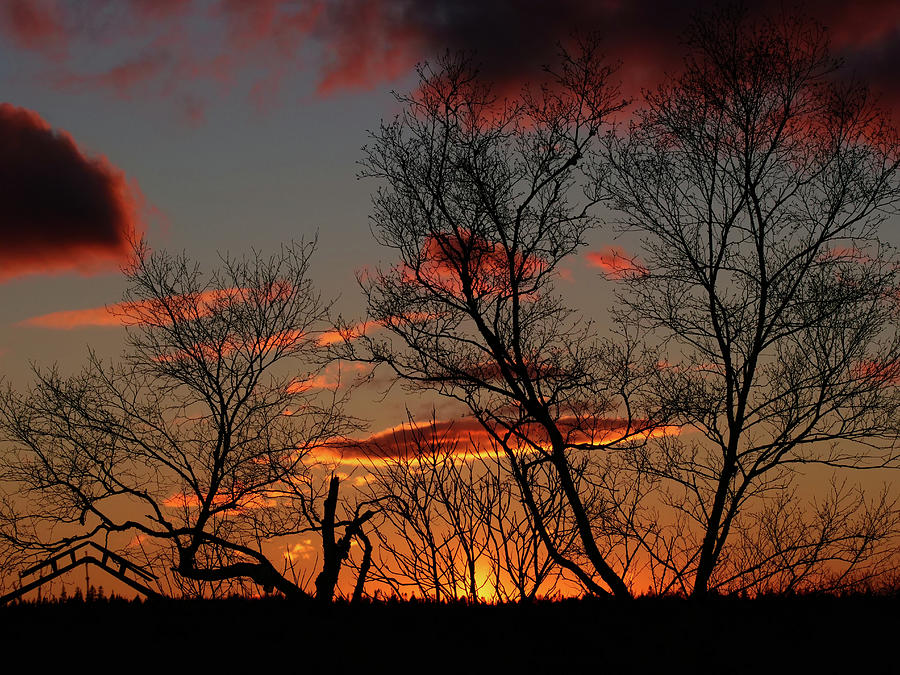 Sunset in Timberlea,  Nova Scotia. Photograph by Rob Huntley