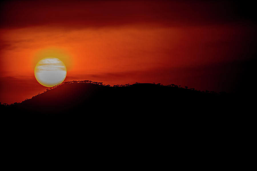 Sunset in Uganda Photograph by Stefan Knauer