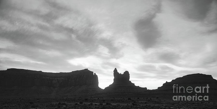 Sunset in Utah BW Photograph by Andrea Anderegg