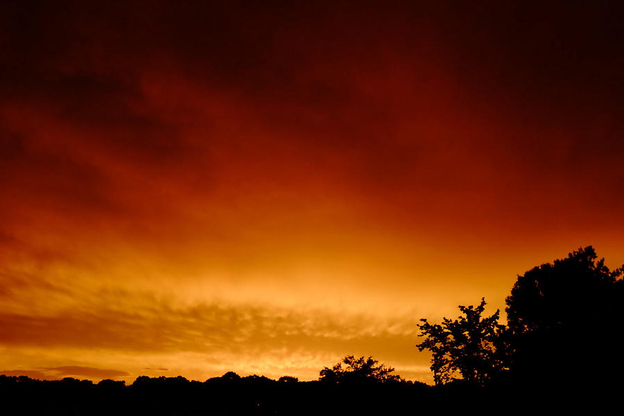 Sunset in Wesley Chapel Photograph by Daniel Brinneman