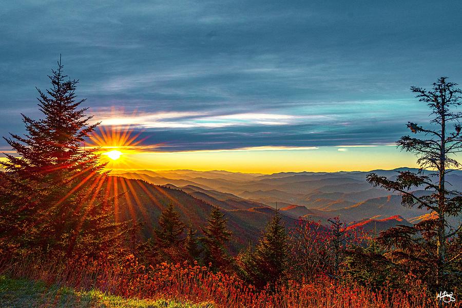 Sunset in Western North Carolina Photograph by Mike Fleming