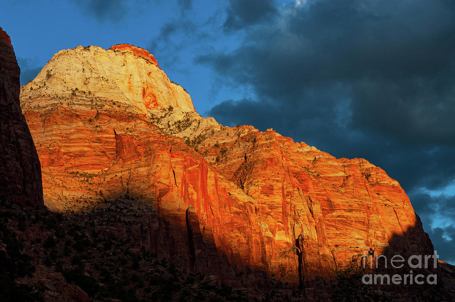 Sunset in Zion National Park Photograph by Bob Phillips