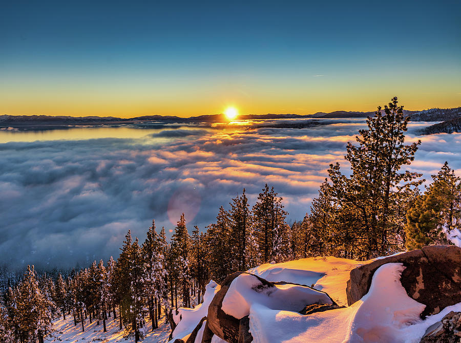 Sunset inversion Photograph by Martin Gollery