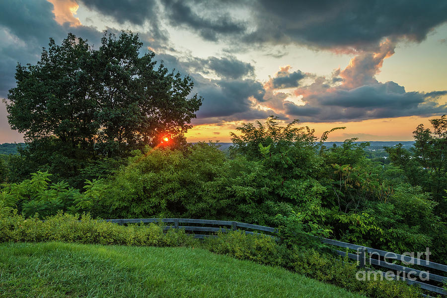 Sunset - Iroquois Park Overlook - Louisville - Kentucky Photograph by Gary Whitton
