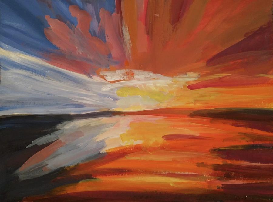 Sunset Painting By Jera Winters Fine Art America