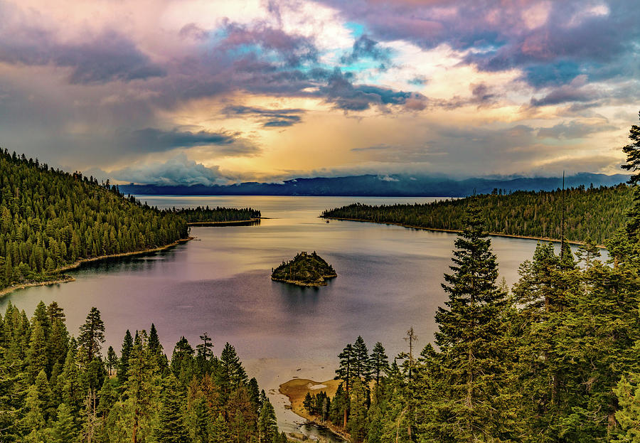 Sunset, Lake Tahoe Emerald Bay Photograph by Janis Knight