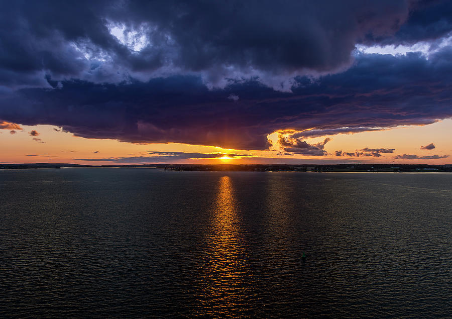 Sunset Leaving Charlottetown Prince Edward Island Photograph by Debra Martz