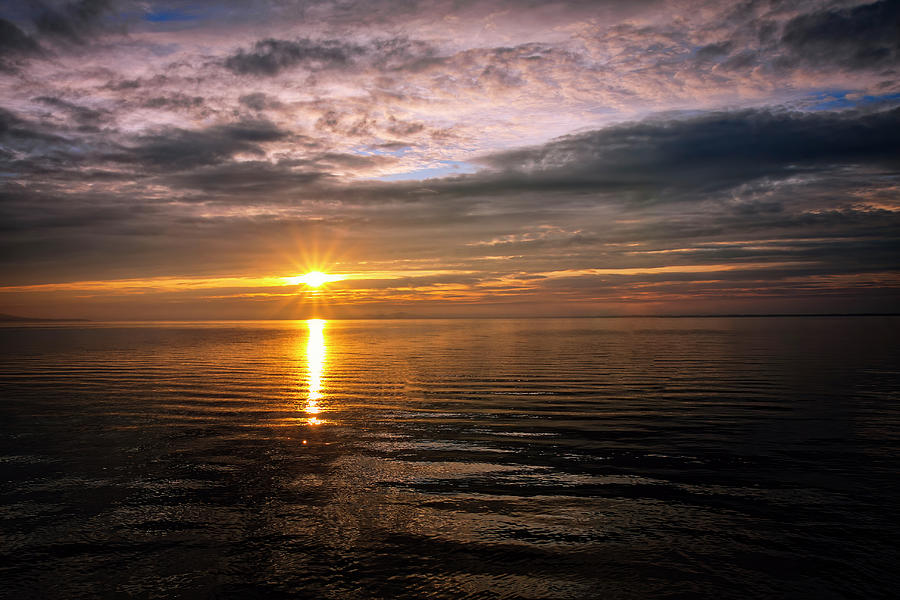 Sunset light over lake Balaton of Hungary Photograph by Arpad Radoczy ...