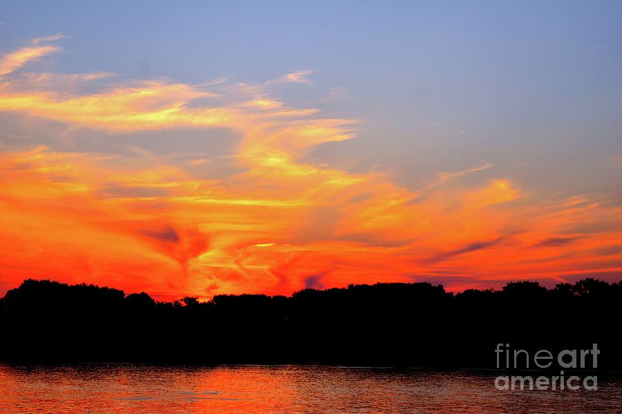 Sunset Light Wave Photograph by Leonida Arte