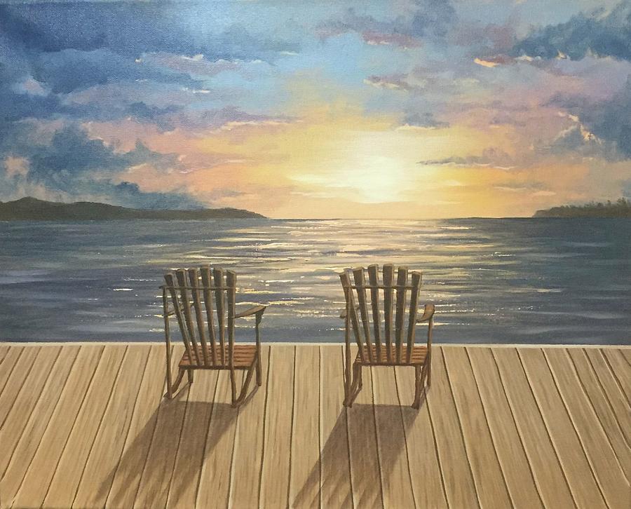 Sunset Look Out Painting by Alex Izatt