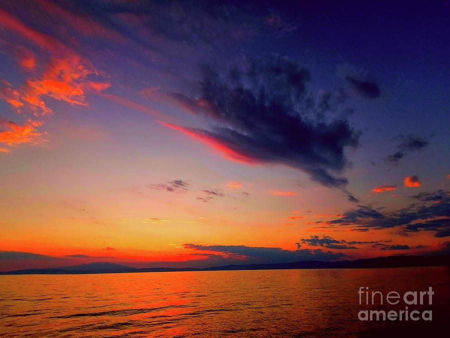 Sunset Love ly Clouds  Photograph by Leonida Arte