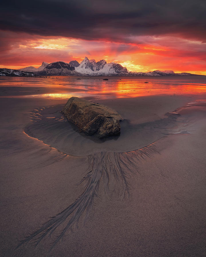 Sunset Madness in Steinsvika Photograph by Tor-Ivar Naess