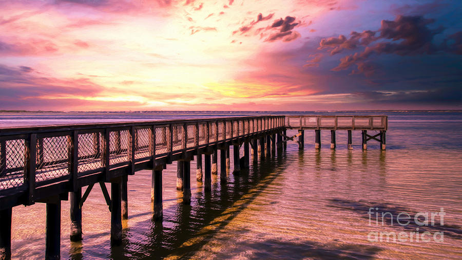 Sunset Magic At The Pier Photograph by Mel Steinhauer