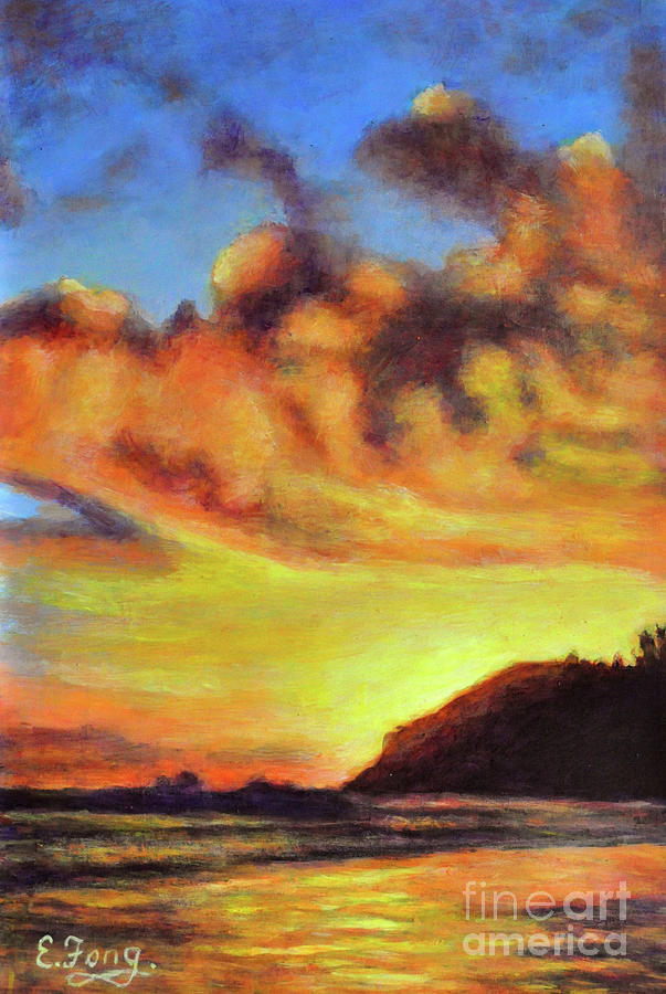 Sunset Melody 4 Painting by Eileen  Fong