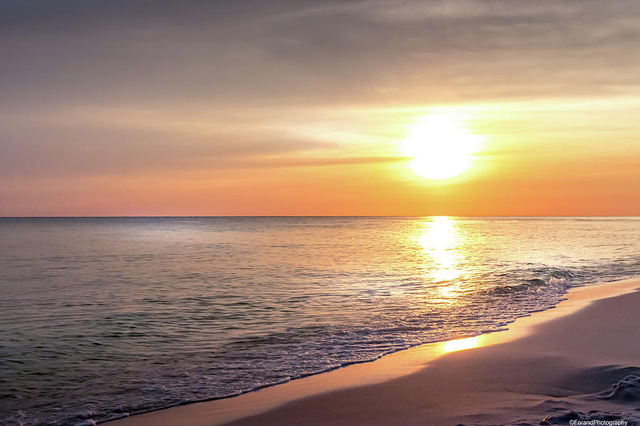 Sunset Mexico Beach Florida Photograph by Debra Forand