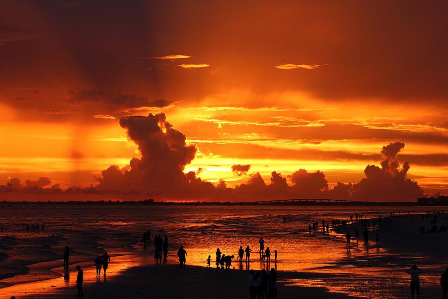 Sunset Photograph by Mingming Jiang