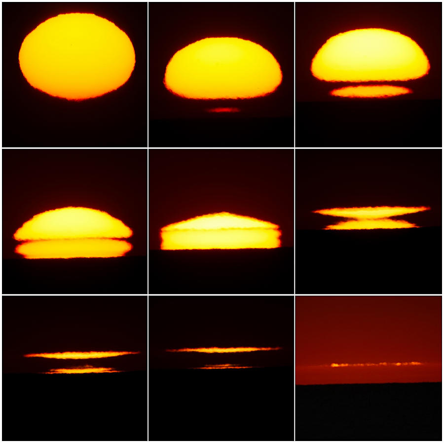 Sunset mirage sequence Photograph by Lukasz Sujka