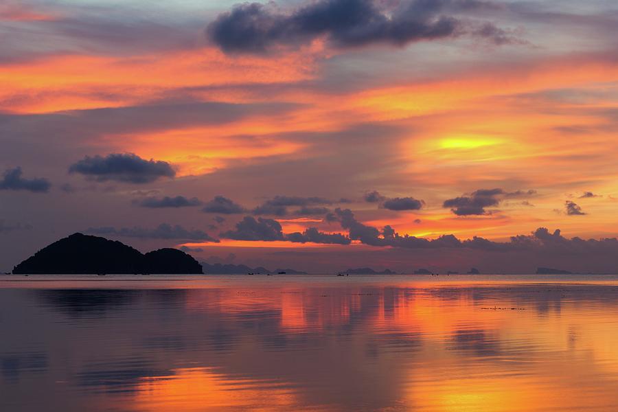 Sunset Mirror Photograph by Josu Ozkaritz