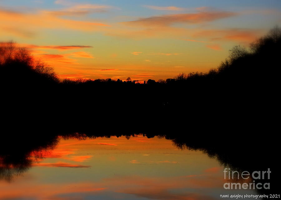 Sunset Mirrors The Lehigh Photograph by Tami Quigley