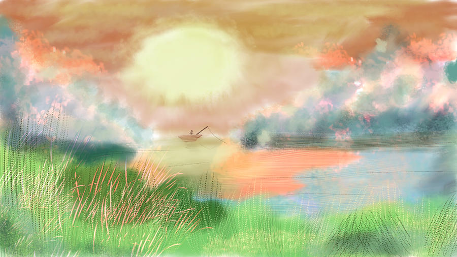 Sunset mood  Digital Art by Don Ravi