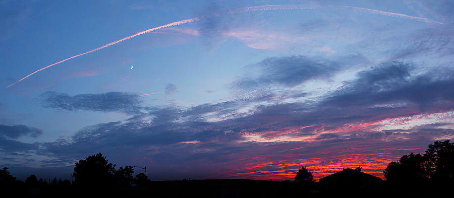 Sunset, Moonset Photograph