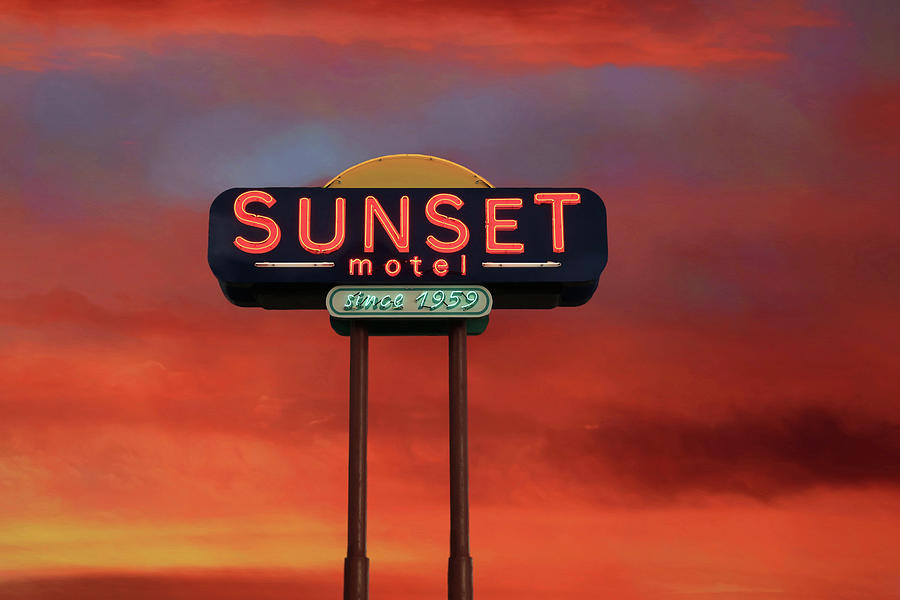 Sunset Motel Photograph by Donna Kennedy