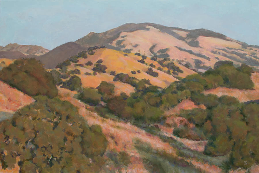 Sunset Mount Diablo Painting by Kerima Swain