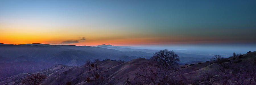 Sunset Mt Diablo Viewed from Mt Oso Photograph by Mike Gifford