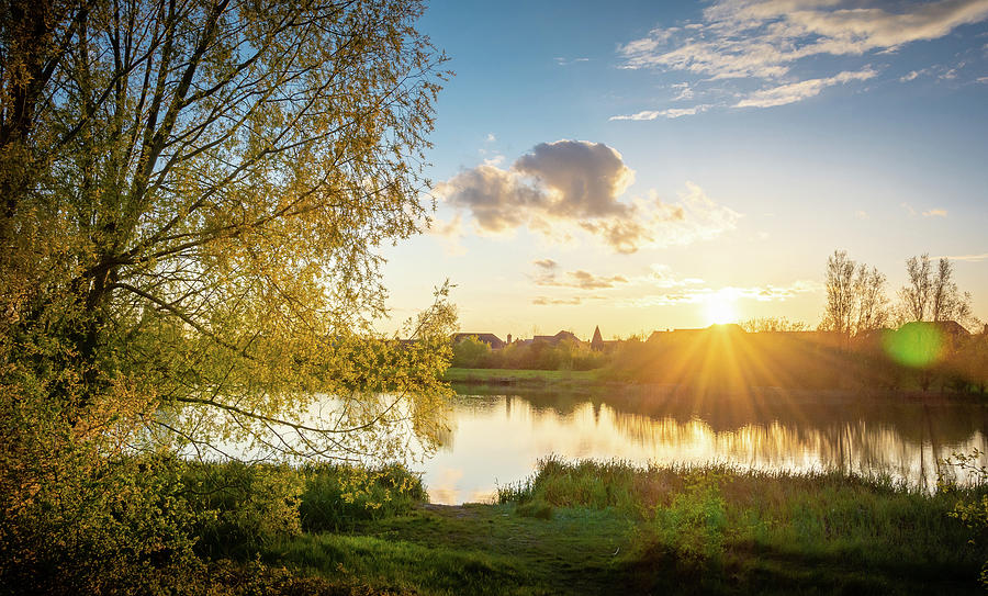 Sunset near Cambourne Hills Photograph by Aleksander Gorkowienko - Fine ...