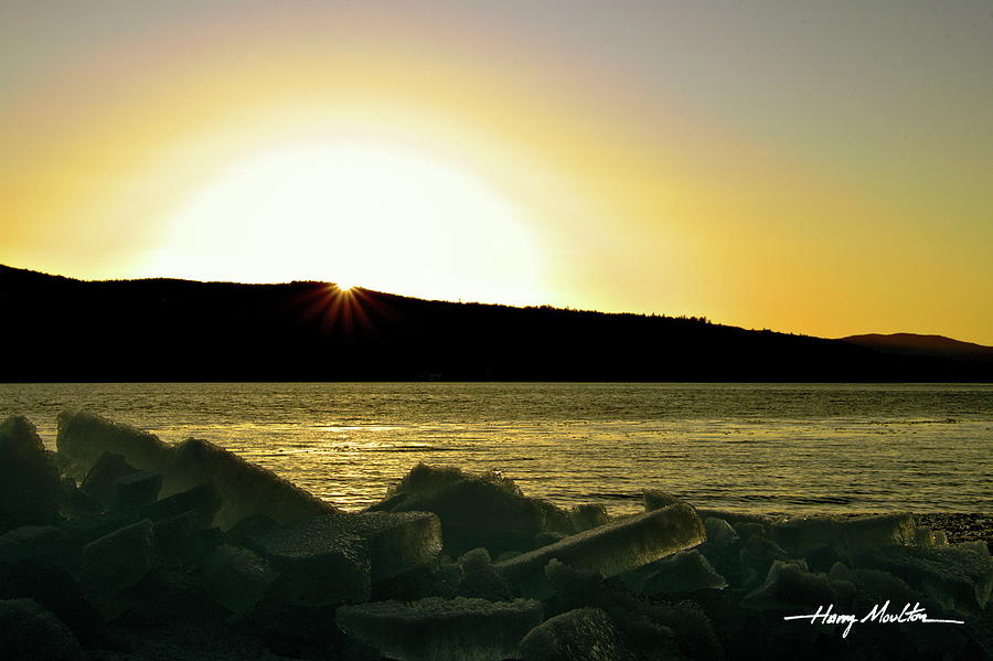 Sunset Newfound Lake Photograph by Harry Moulton