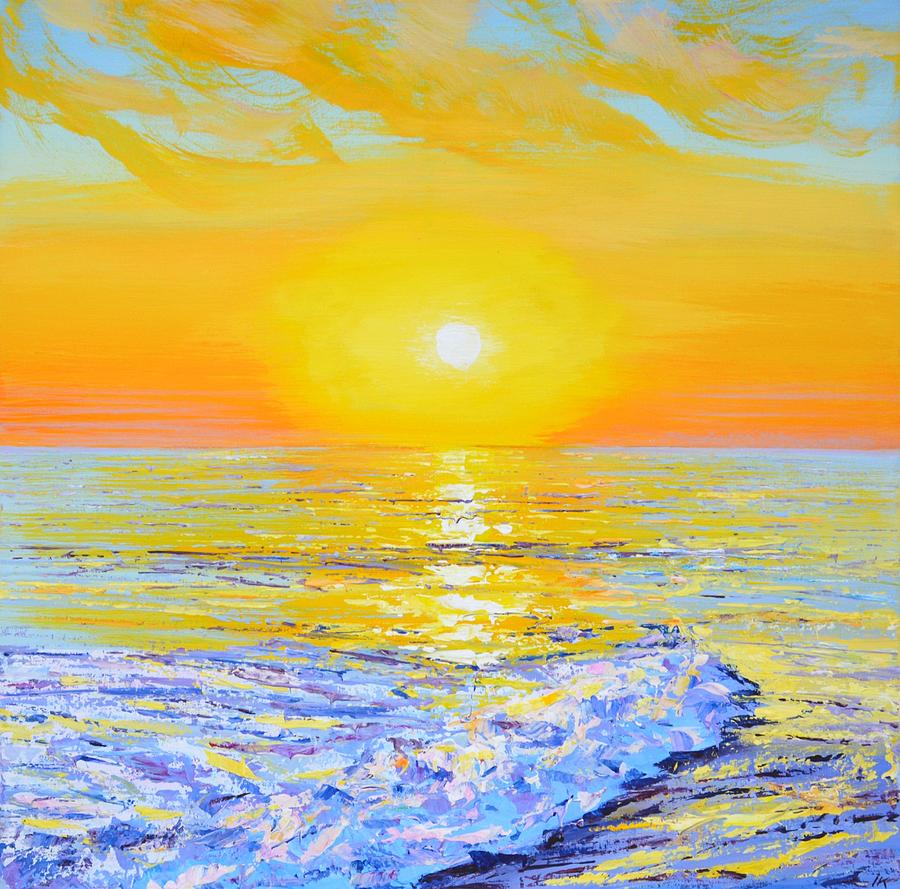 	Sunset. Ocean 2. Painting by Iryna Kastsova