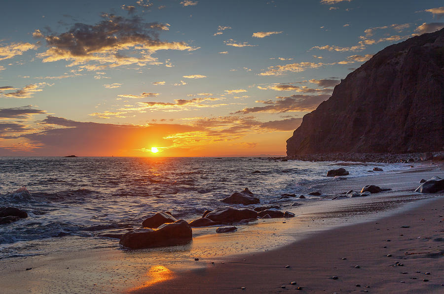 Sunset off Cove Beach Dana Point Photograph by Cliff Wassmann