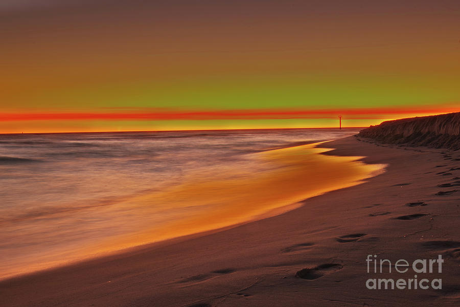Sunset On A Beach Photograph by Nathan Wasylewski