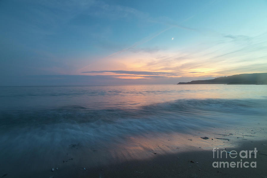 Sunset On A South Devon Beach Photograph