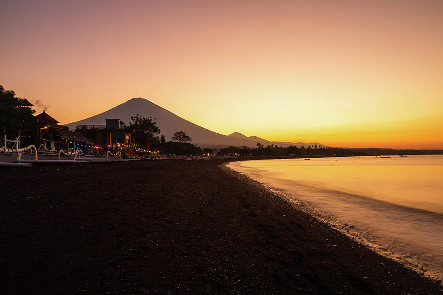Sunset on Amed Beach, Bali Photograph by Aashish Vaidya