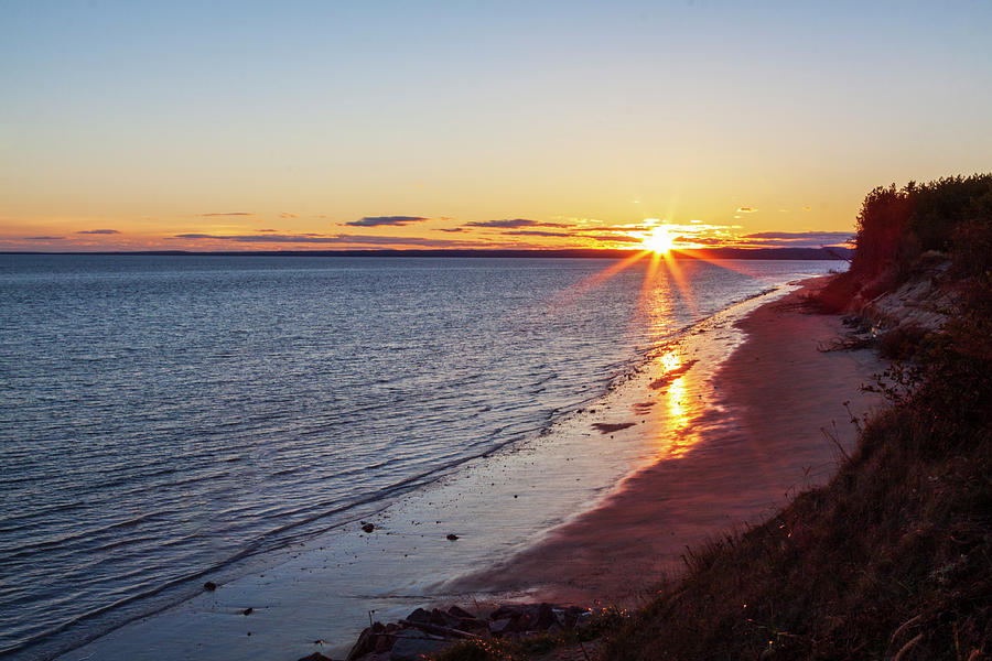 Sunset on Baie-Comeau, Quebec, Canada Photograph by Tatiana Travelways