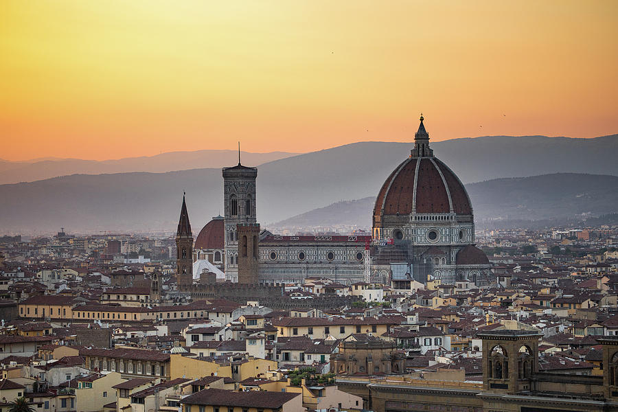 Sunset on Florence Photograph by Denise Kopko