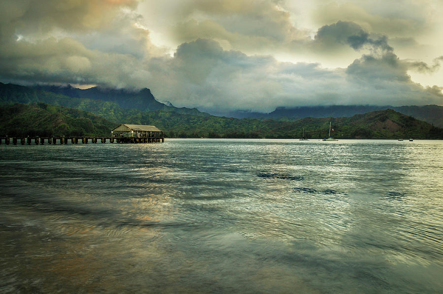 Sunset on Hanalei Bay Photograph by Kelly Wade