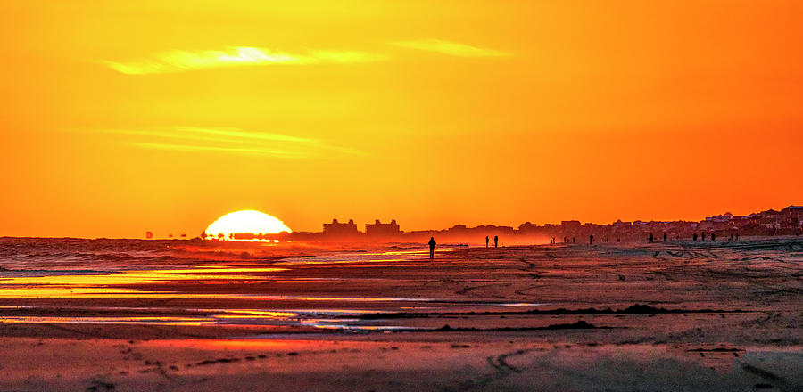 Sunset On Indian Beach Photograph