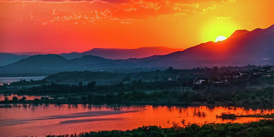 Sunset on Lake Chapala Photograph by Tommy Farnsworth