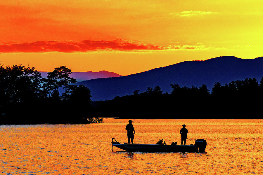 Sunset on Lake James Photograph by Kathy Kmonicek - Fine Art America